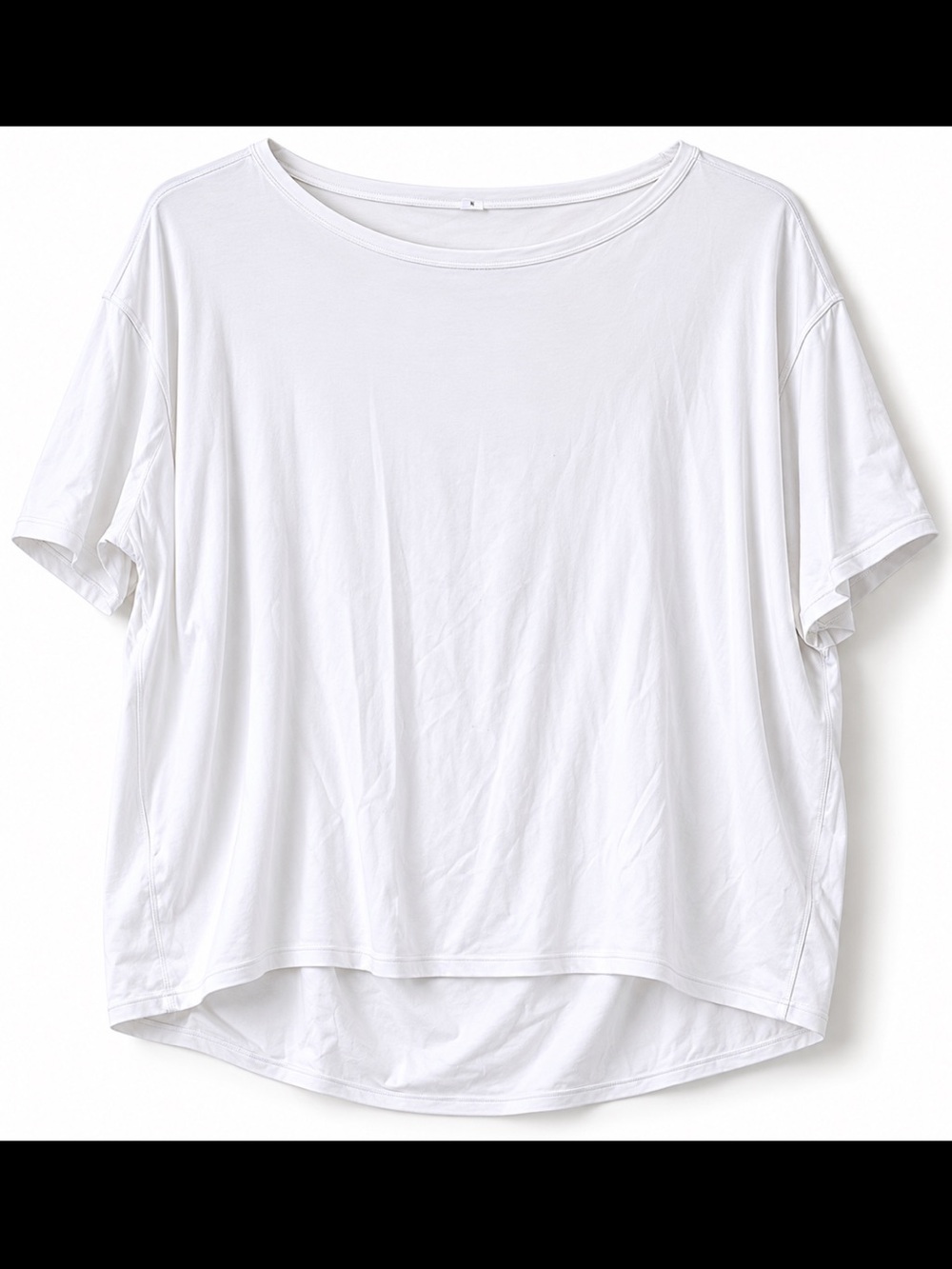 Lululemon White Oversized Short Sleeve Tee Relaxed Fit